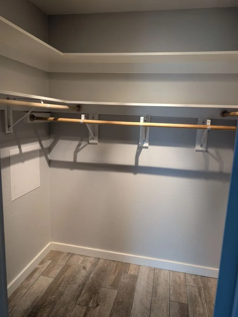 Primary closet