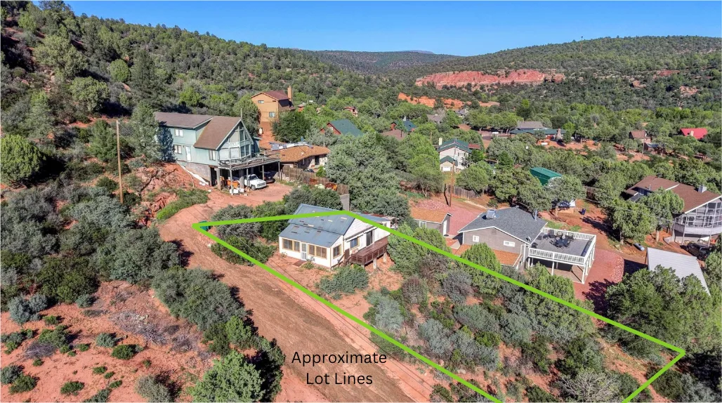 Drone #4b APPX Lot Lines — 389 N Nellie Dr, Payson, AZ 85541
